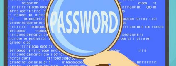 imagen de una lupa centrada en el texto password