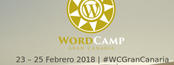página de inicio de la web de la wordcamp