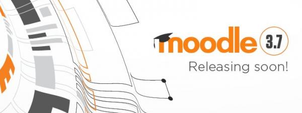 cartel en el cual se anuncia el lanzamiento de Moodle 3.7