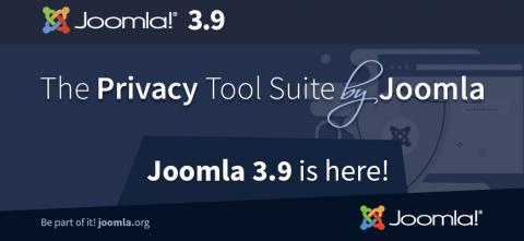 cartel del anuncio de Joomla 3.9