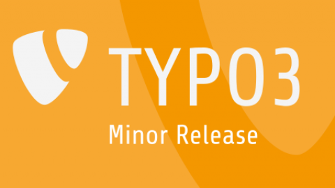 logotipo de typo3 junto al texto "minor releases"
