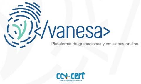 Logotipo de Vanesa, plataforma de cursos virtuales del CERT
