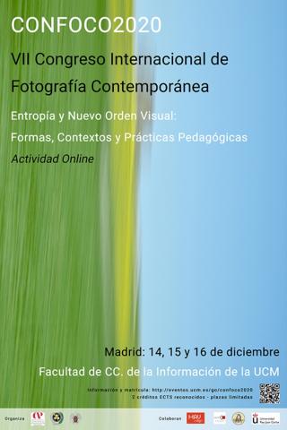Cartel anunciando la VII Conferencia Internacional de Fotografía Contemporánea (CONFOCO) 2020