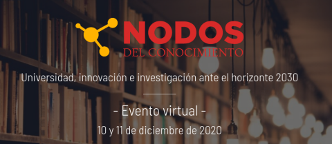 Front page del web del Congreso Internacional Nodos del Conocimiento 2020 